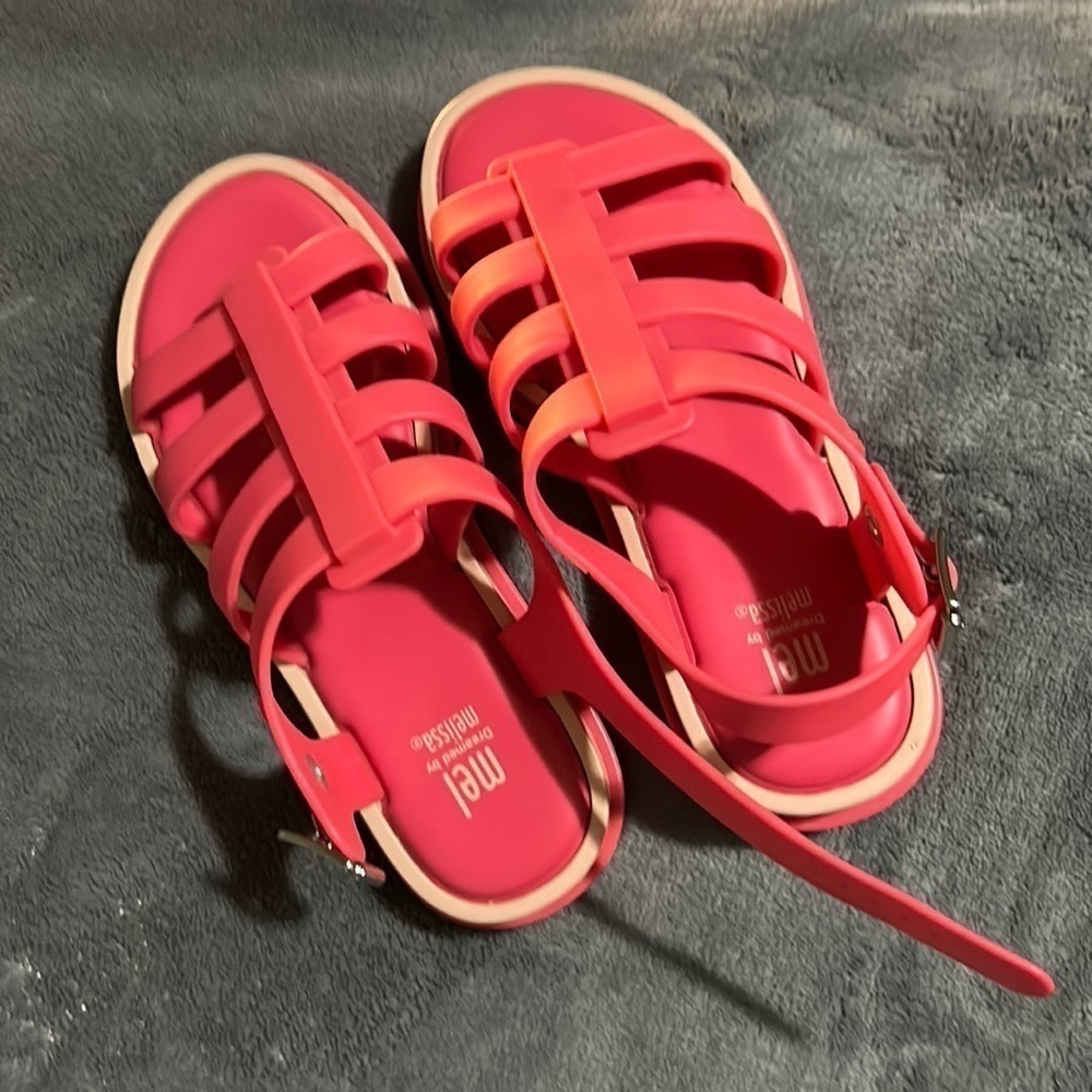 Melissa Kids Pink Coral Jelly Sandals